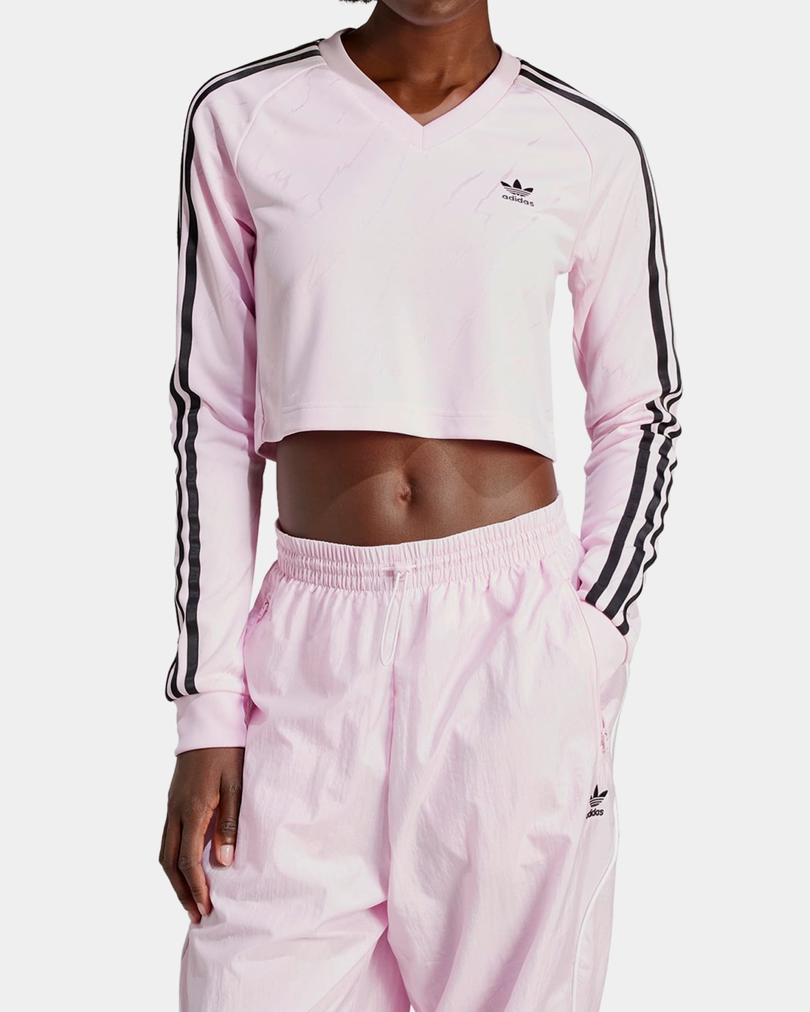Cropped Jersey Adidas Long Sleeve
